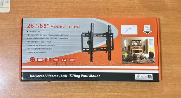 Adjustable Universal Plasma / LCD Tilting Wall Mount for 26" to 65" · Photo 1