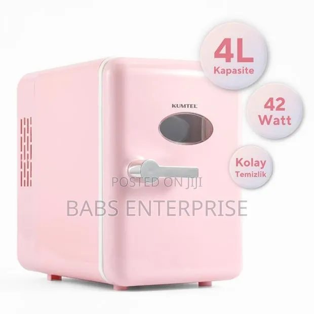 Kumtel 4l Pink Mini Fridge HMFR-03 · Photo 1