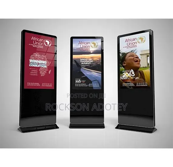 Interactive Digital Android Totem Screens Standing Kiosks for Rent · Photo 1