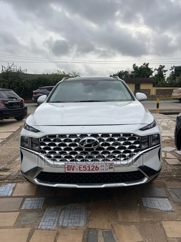 Hyundai Santa Fe 2023 White · Photo 1