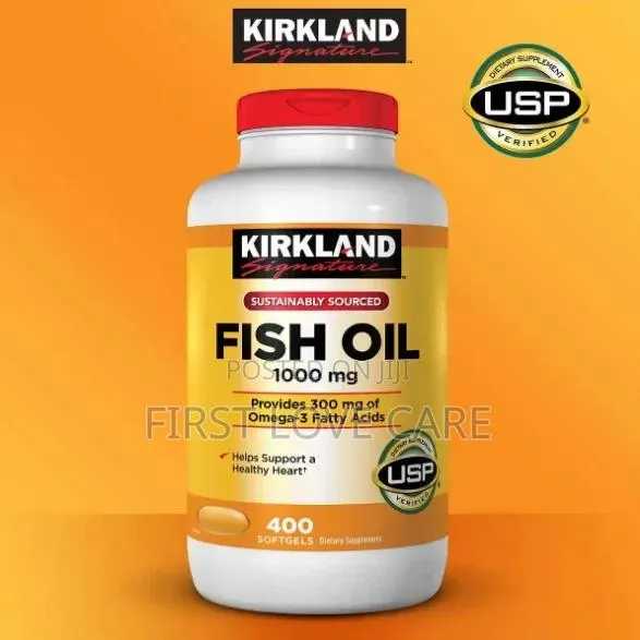 Kirkland Signature Fish Oil 1000 Mg., 400 Softgels. Omega 3. · Photo 1