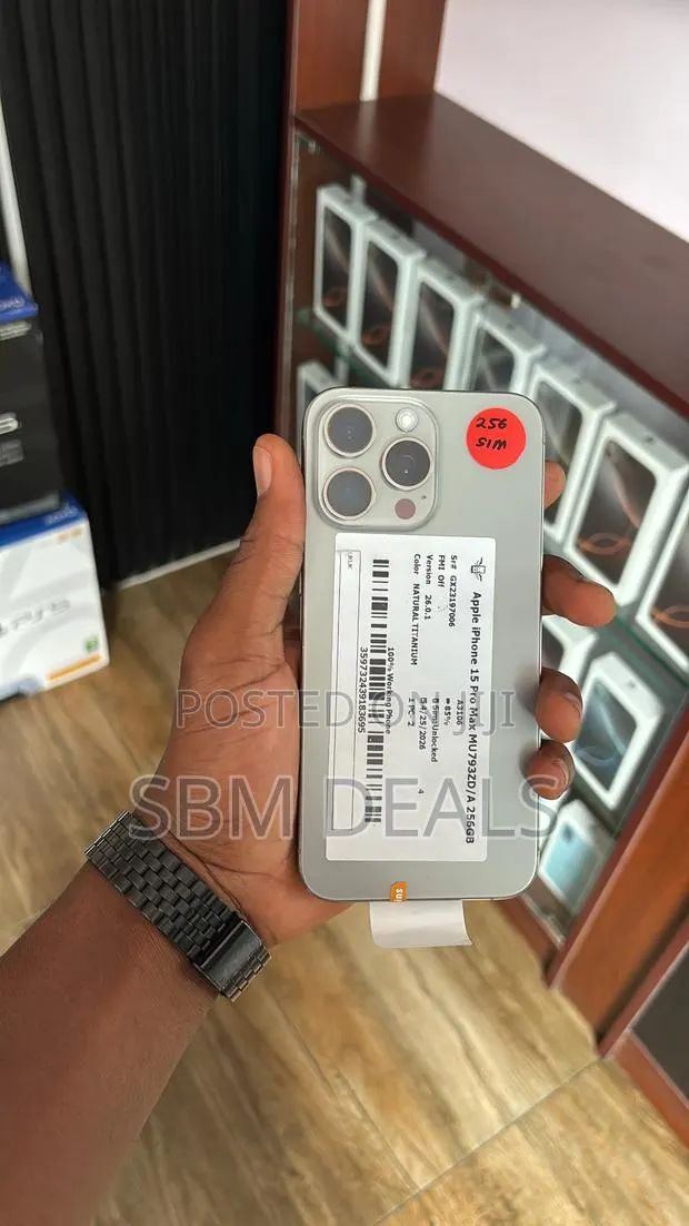 Apple iPhone 15 Pro Max 256 GB Silver · Photo 1