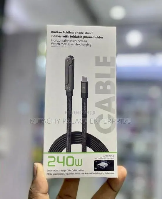 Folding Phone Stand Type C to C Cable 240w · Photo 1
