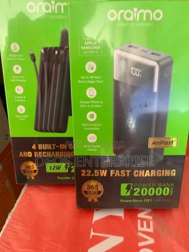 Oraimo PowerNova 20000mAh Fast Charging Power Bank · Photo 1