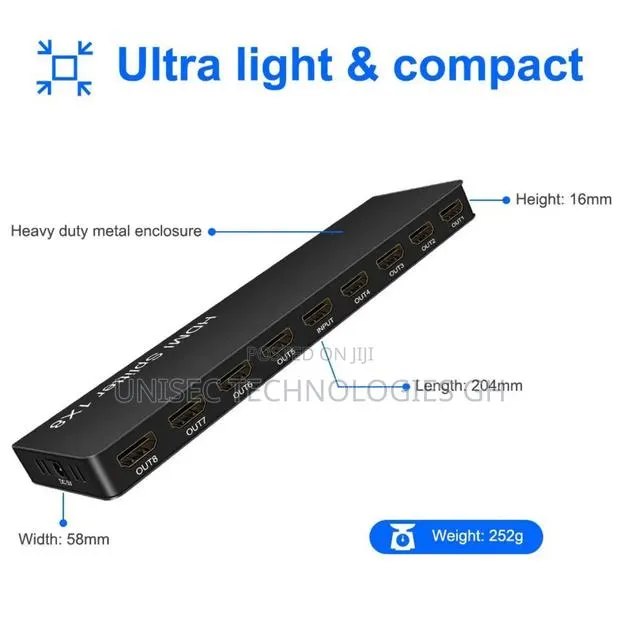 8 Way HDMI Splitter · Photo 1