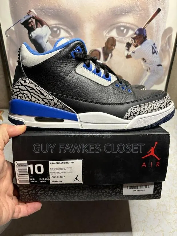 Air Jordan 3 Retro Sport Blue · Photo 1