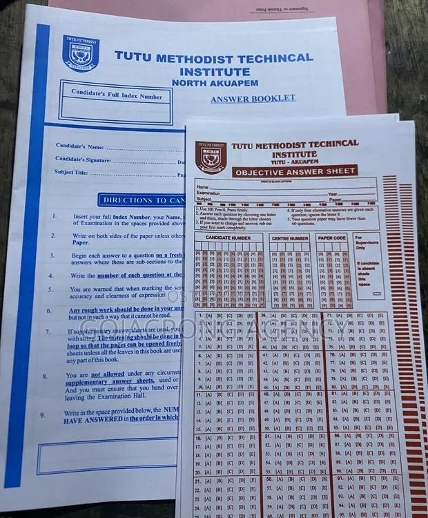 Customized Answer Sheet and Shading Paper · Photo 1