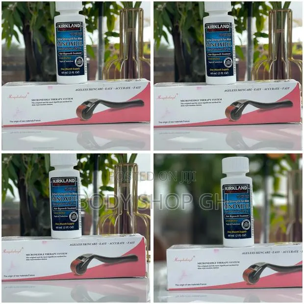 Hairline Regrowth Pack / Kirkland Minoxidil + Derma Roller · Photo 1