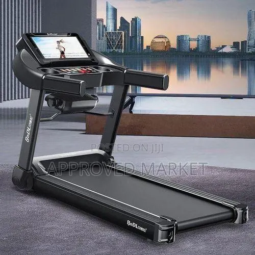Electric Foldable Treadmill Pack With Massage Machine - Black · Photo 1
