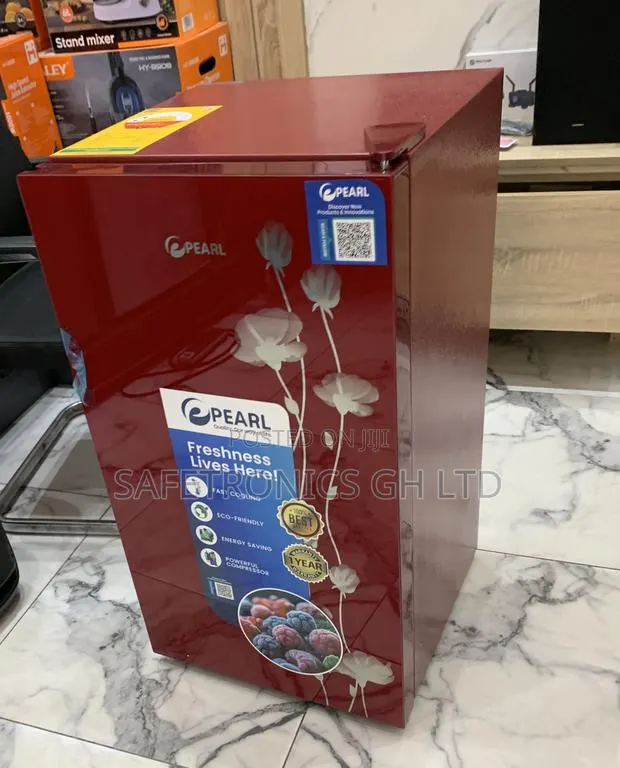 Secure Fast Pearl Pf-109-2b in Red 80-Liter Single-Door Table-Top · Photo 1