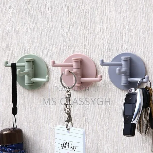 Magic Hook With 3 Branches Foldable Self Adhesive Hook for B · Photo 1
