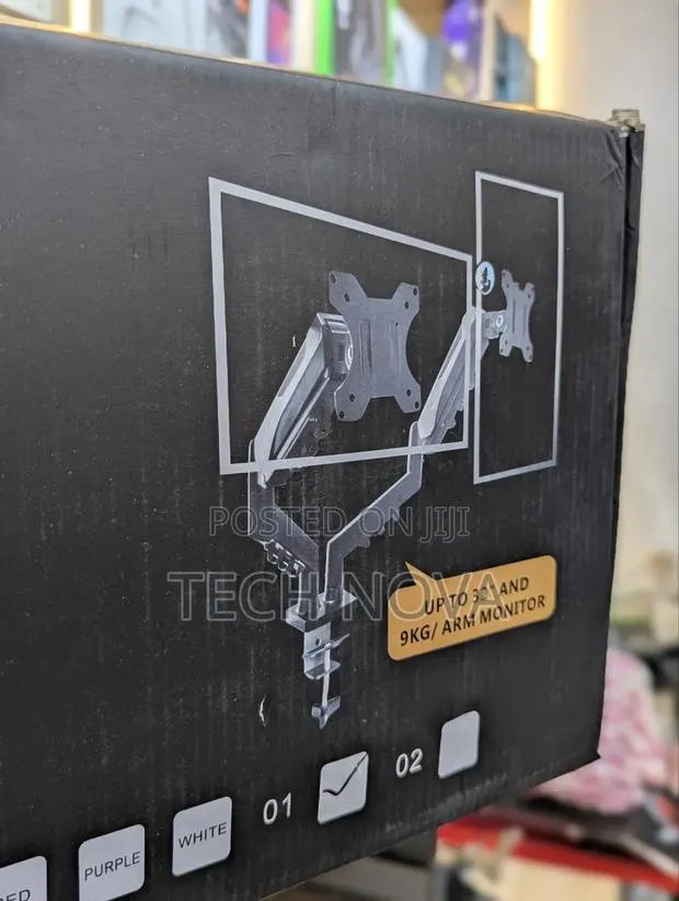 FI60 Dual Monitor Stand - Full Adjustable Monitor Desk Mount · Photo 1