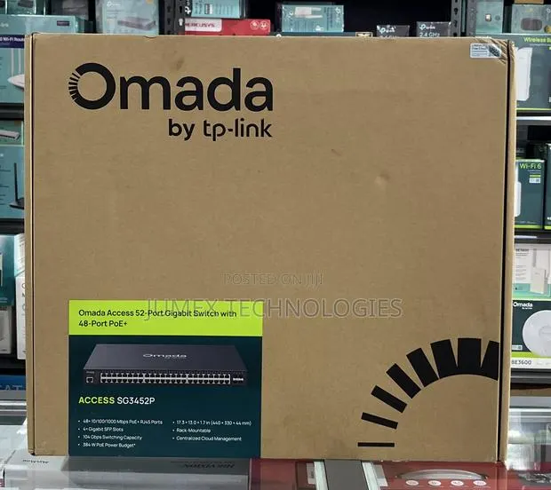 TP-Link Omad 52-Port Gigabit Switch With 48-Port PoE+ ACCESS SG3452P · Photo 1