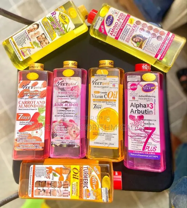 Veet Gold Vitc/Alpha Arbutin/Turmeric/Rosemary/Kojic Acid Body Oil · Photo 1