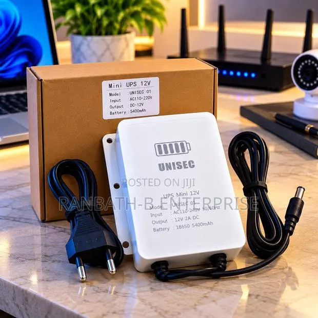 UNISEC Mini UPS 12V – Keep Your Router Powered During Power Outages · Photo 1