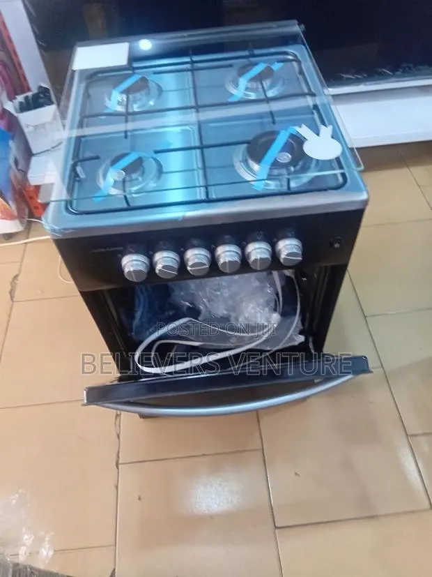 Volcano 4 Burners Glass Gas Cooker – Elegant Kitchen Cooking Solution · Photo 1