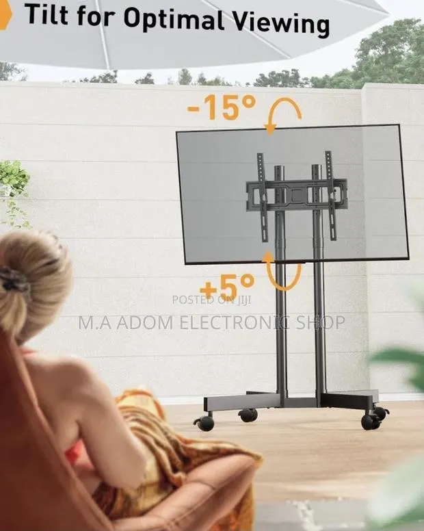 Buy Mobile Tv Trolley Suitable for Tv Between 32”-70”(Black) · Photo 1