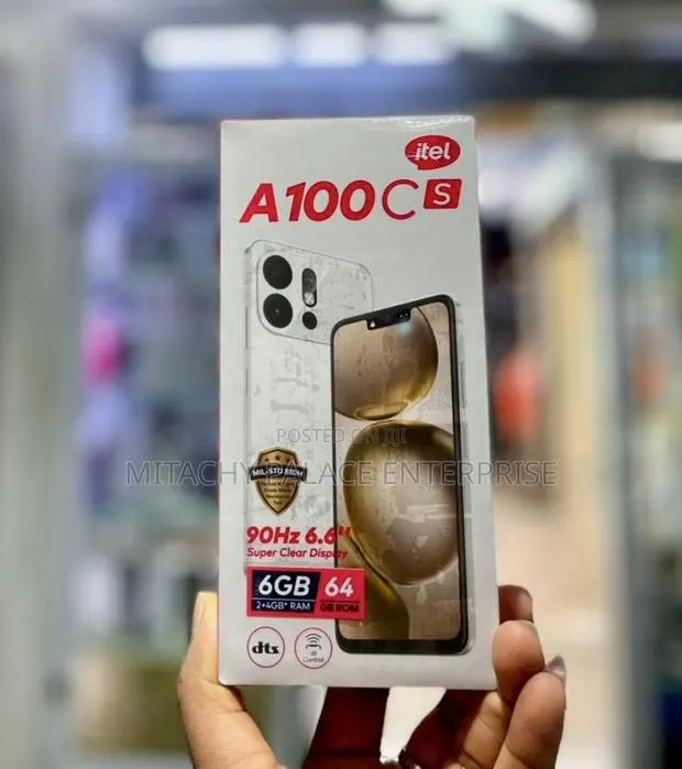 New Itel A100C 64 GB White