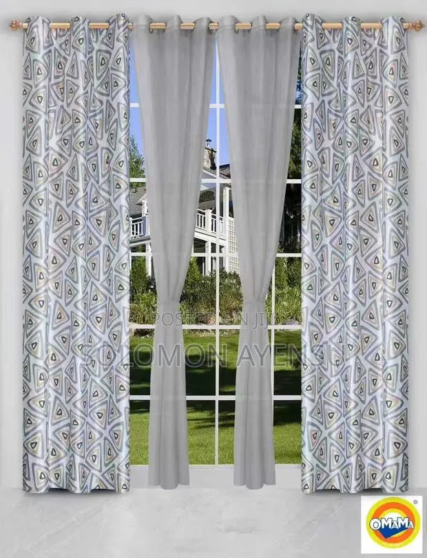 2 in 1 Sets Featuring Pattern Curtains and Sheer Inner Panels · Photo 1