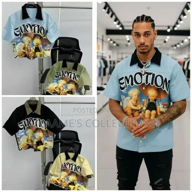 Men’s Premium Printed Short Sleeve Shirts -Different Designs Colours · Photo 1
