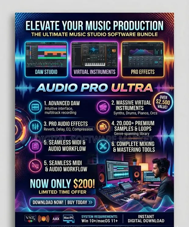 Music Studio Softwares Startup Bundle(Includes Many Dawsandvstplugind) · Photo 1