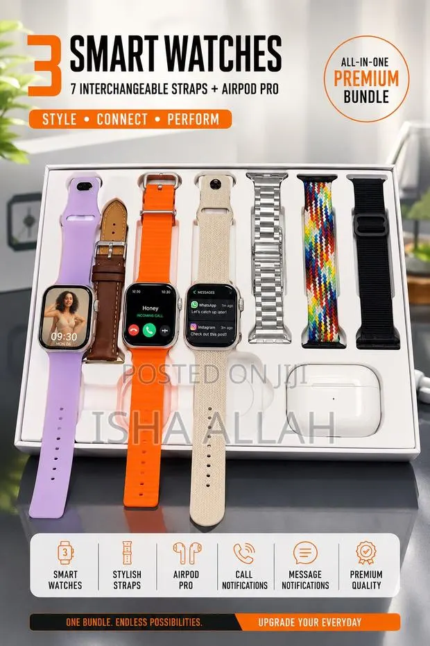 3Ultra Smartwatch With Pod and 7straps · Photo 1