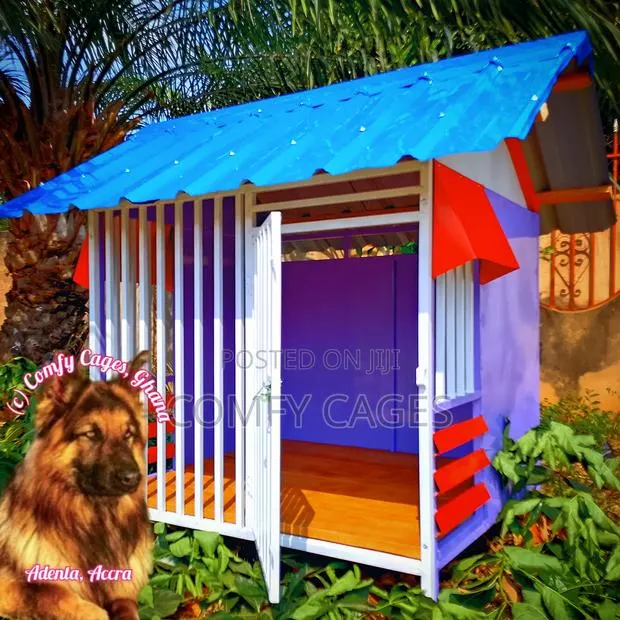 Large Rugged Galvanized Steel Comfy Security Dog Cage · Photo 1