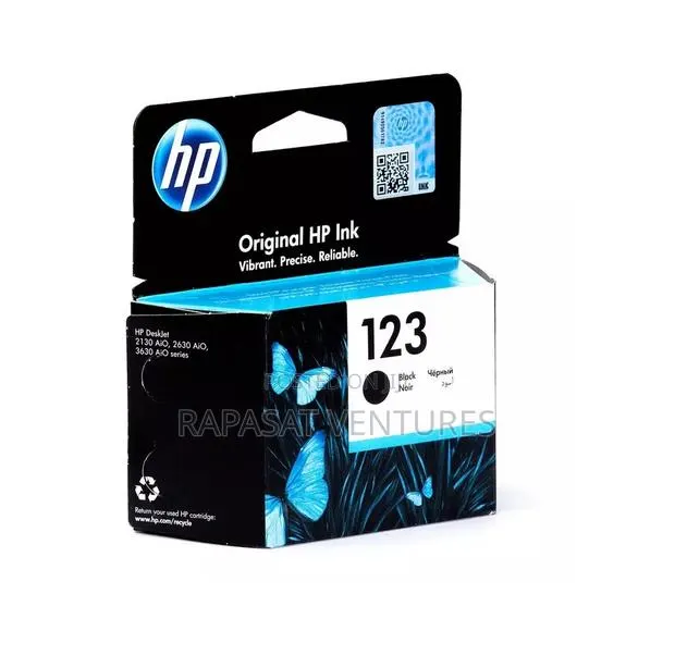 HP 123 Black Original Ink Cartridge · Photo 1