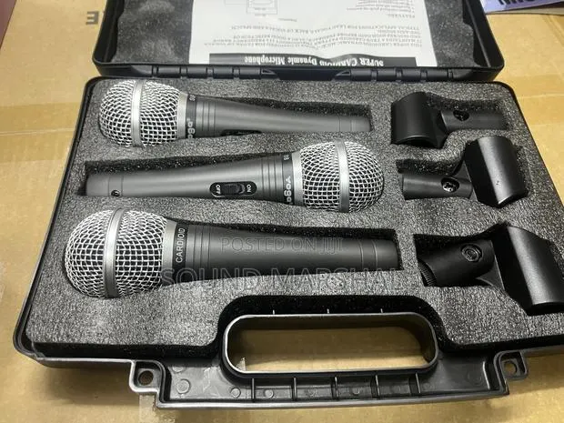 Yoga Super Cardioid Dynamic Microphone – 3-Pack With Case · Photo 1