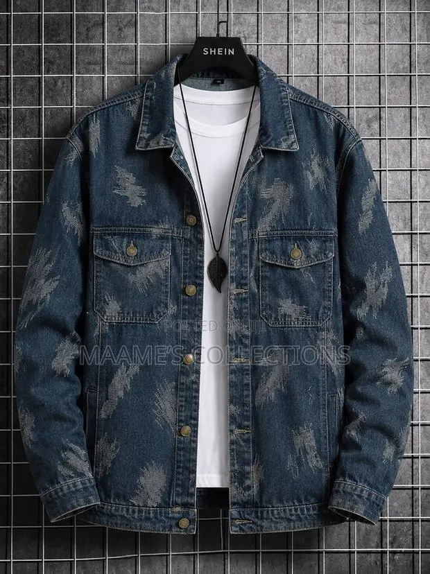 Men’s Stylish Washed Denim Jacket – Casual Jean Coat · Photo 1