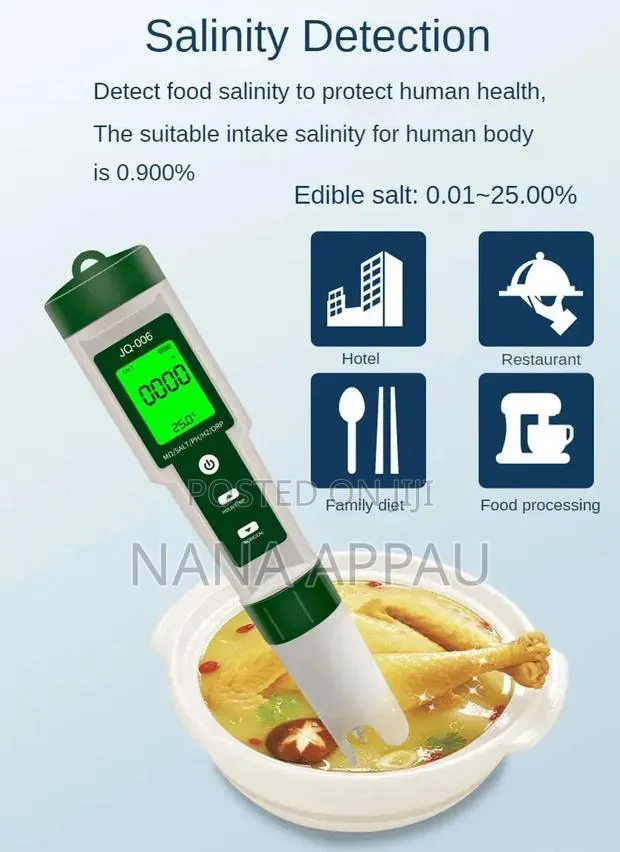 10-in-1 Multi-Parameter Water Quality Tester (Model JQ-006), · Photo 2