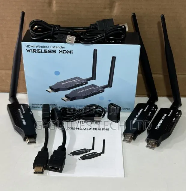 50m Hdmi Wireless Extender 1-Transmitter to 2-Receiver · Photo 1