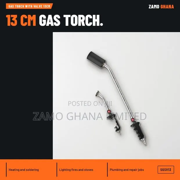 Gas Torch With Valve 13Cm - SGSV13 · Photo 1