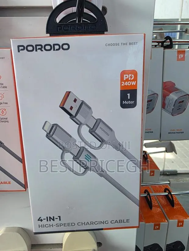 Porodo 4-in-1 High-Speed Charging Cable Pd 240w · Photo 1