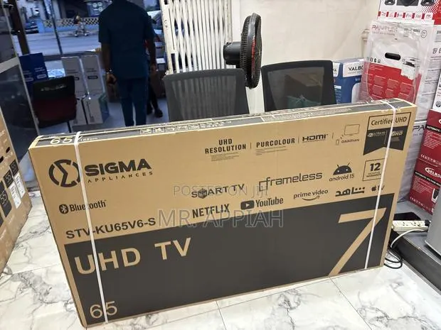 Fresh in Box Sigma Sig-Ku65v6-S 65” Uhd Smart Android Television · Photo 1