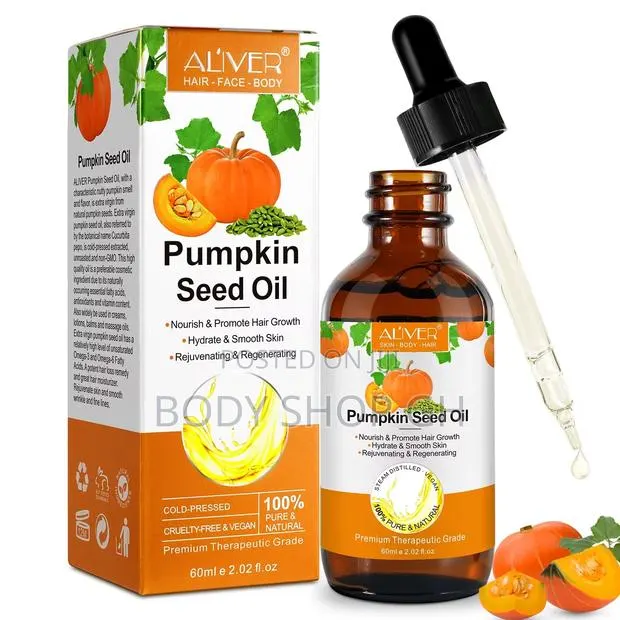 Pumpkin Seed Oil – Cold-Pressed 100% Pure, for Hair, Dry Skin Face · Photo 1