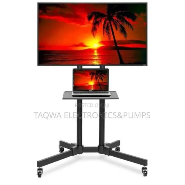 4 - Wheels With Locks 32-70 Inches Movable Stand · Photo 1