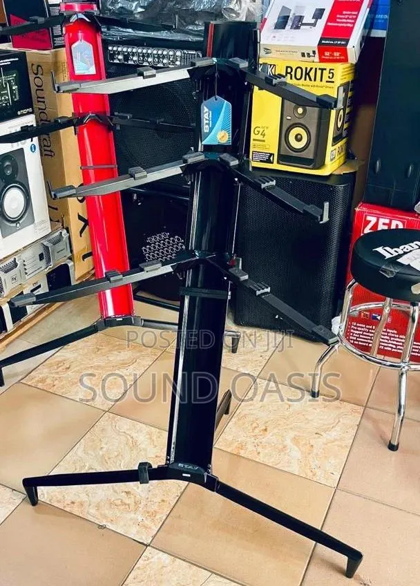 Stay Tower 1300/03 Three Tier Keyboard Stand – Black · Photo 1