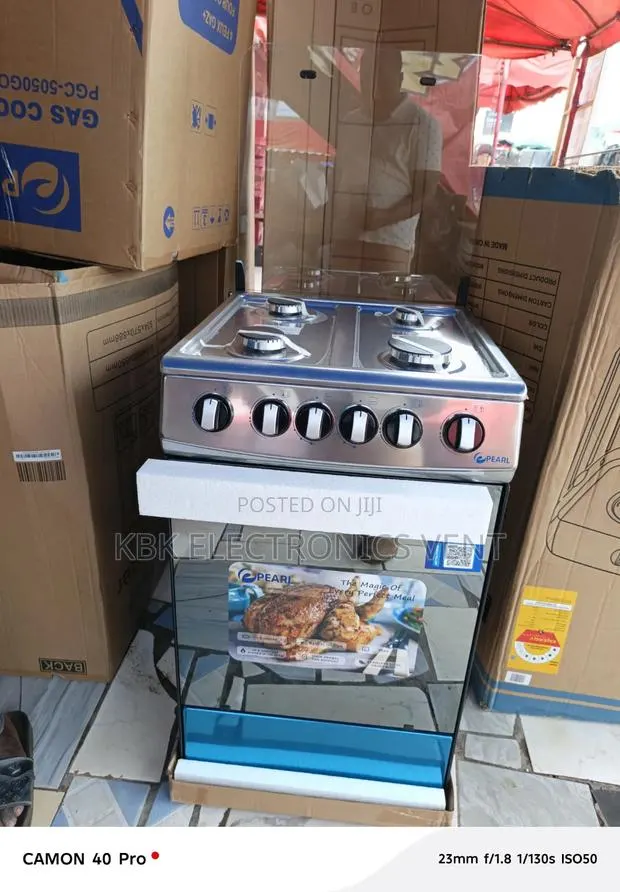 Pearl 50*50 4burner Gas Cooker Oven + Grill · Photo 1
