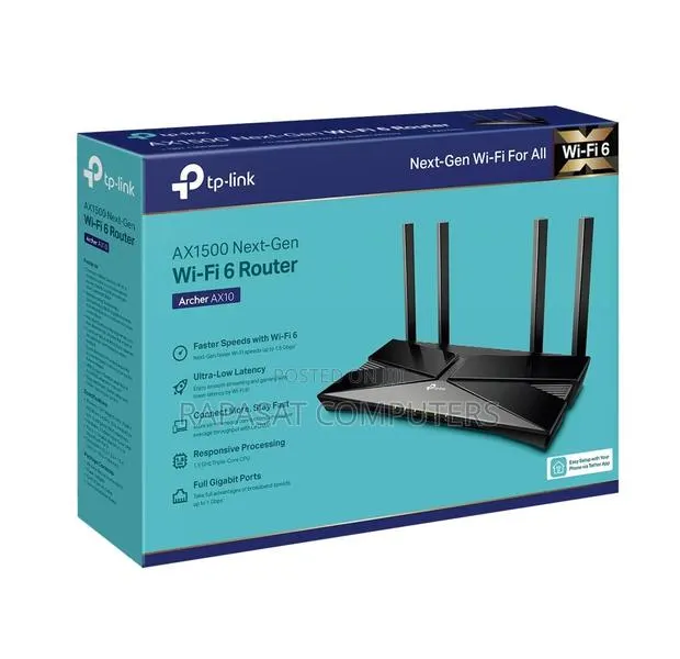 Tplink Ax1500 W-Fi 6 Router Archive Ax10 · Photo 1