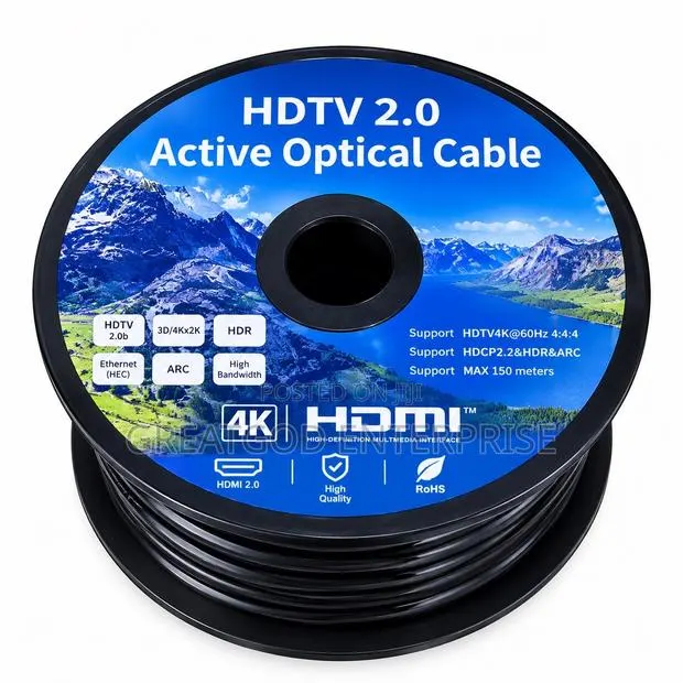 HDMI 2.0 Fiber Optic Cable (50 Meters) · Photo 1