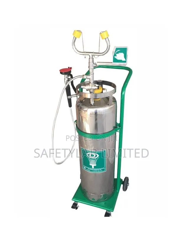 Mobile Portable Emergency Shower Eyewash Stainless Steel · Photo 1