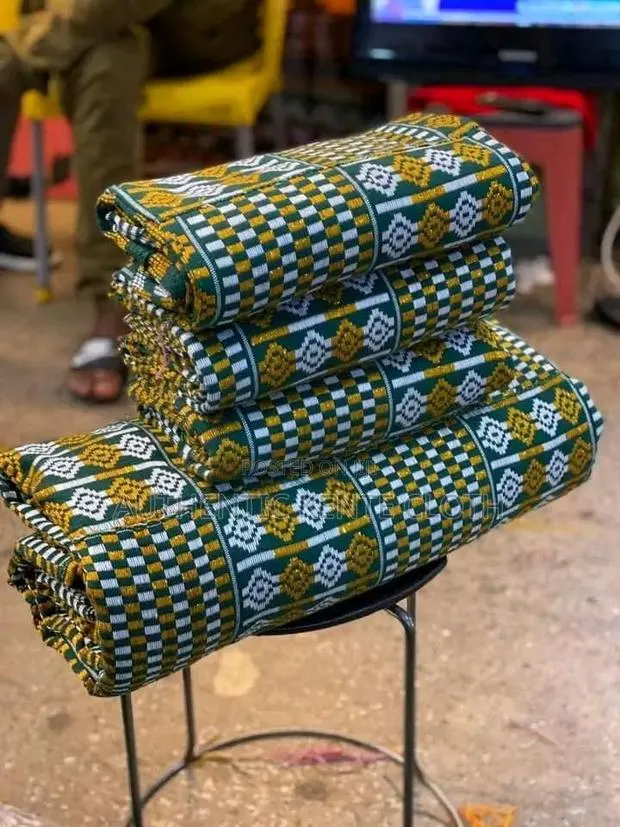 Emerald Green Bonwire Kente Latex 2026 Designs · Photo 1