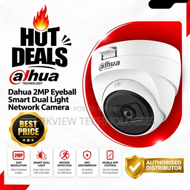 DAHUA HAC-HDW1200TQ-IL-T2MP Smart Dual Light HDCVI Two-Way Talk Fixed · Photo 1