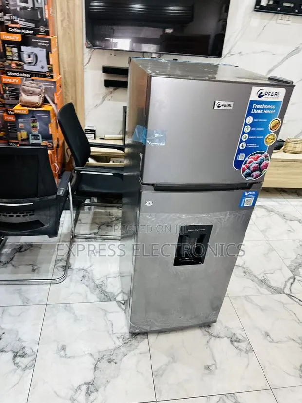 Geab the New Grey Color Double Door Fridge Pearl Pf-2421w0-5e · Photo 1