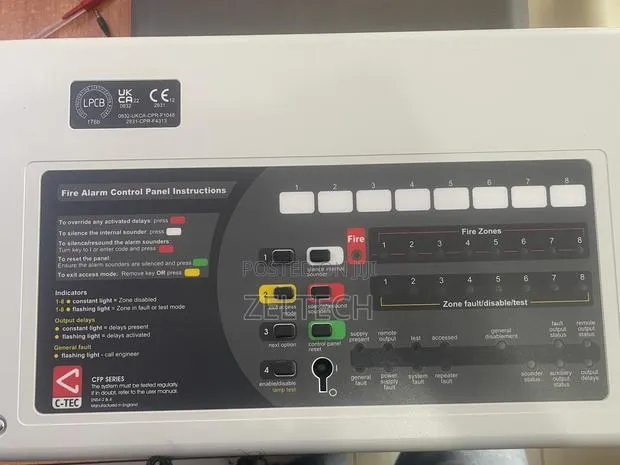 C-Tech Conventional 2 Zone Fire Alarm Panel · Photo 1