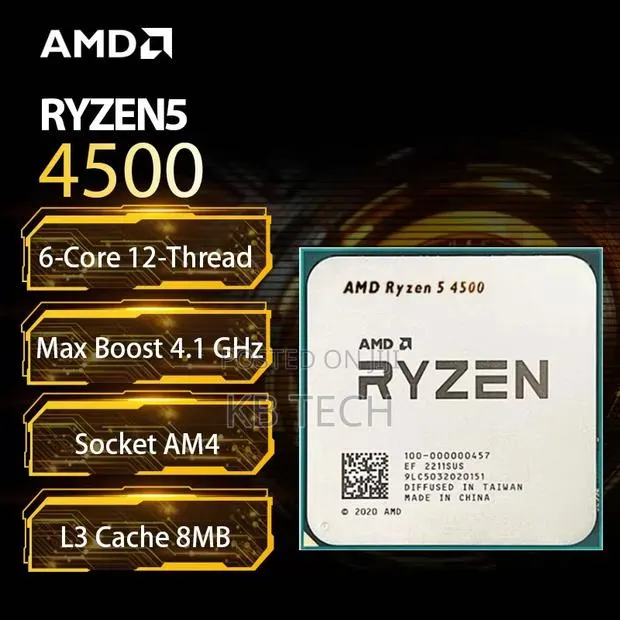 Brand New Amd Ryzen 5 4500 6 Cores 8 Threads · Photo 1