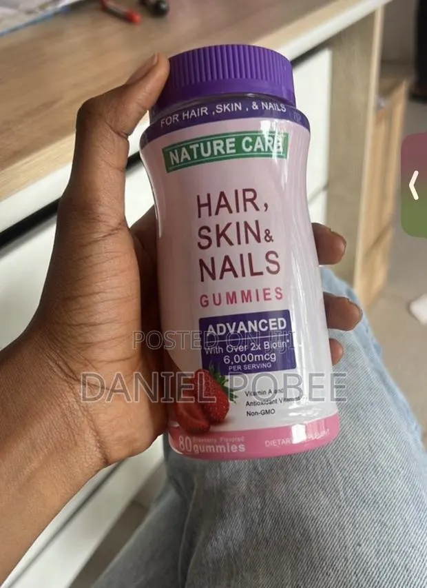Over 2x Biotin! Nature Care Advanced Gummies for Hair, Skin Nails · Photo 1