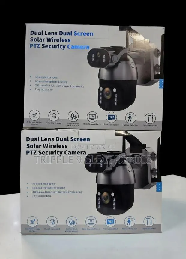 Ubox 4G Dual Lens Dual Solar CCTV Camera. · Photo 1