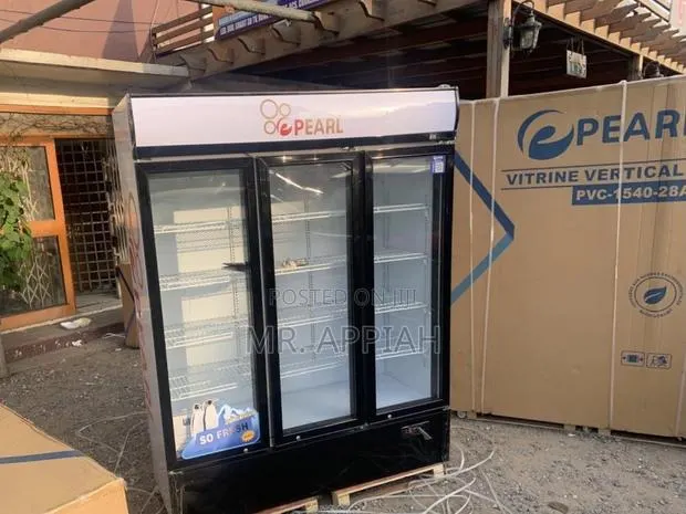 Order Affordable Pearl PVC-1540-28ab 3 Door Display Fridge · Photo 1